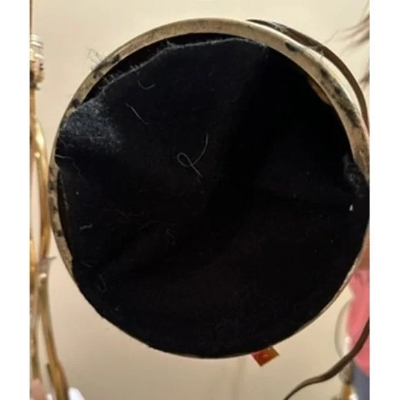 Mid Century Modern‎ Oak & Brass Table Lamps A Pair Vintage Lighting Decor - Picture 13 of 15